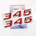 Yoaoo 2Pack Red OEM 345 Emblem Badges 3D Logo Compatible with 300C (2Red)