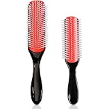 9-Row Cushion Nylon Bristle And Travel Brush