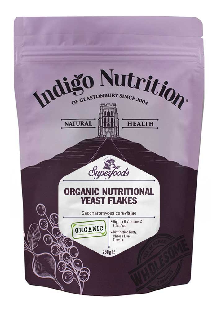 Indigo Herbs Organic Nutritional Yeast Flakes 250g | Vegan | High in B Vitamins