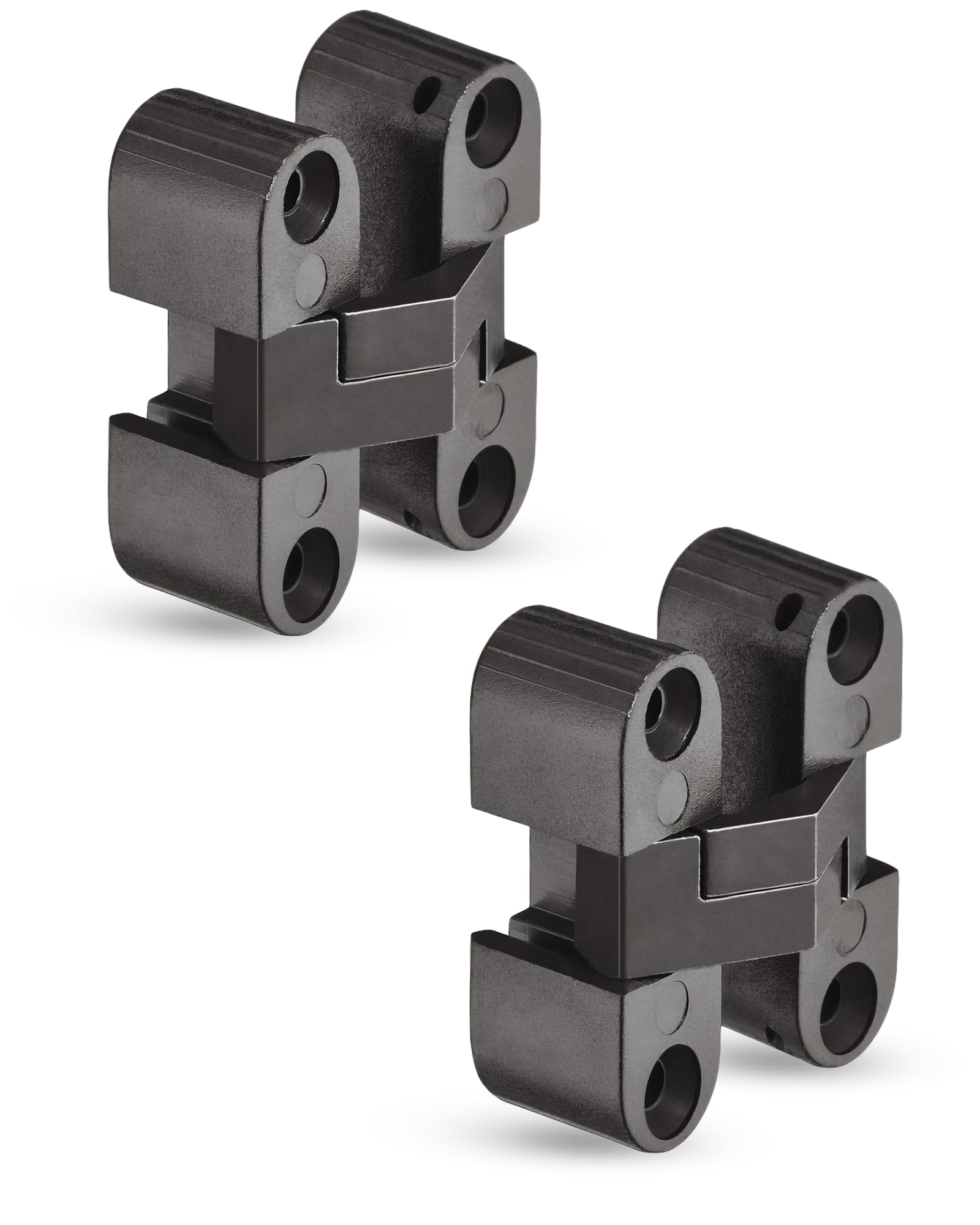 Gedotec Modern Black Brushed Brass Cabinet Hinge - H1964 - 11 x 33 mm - Pack of 2