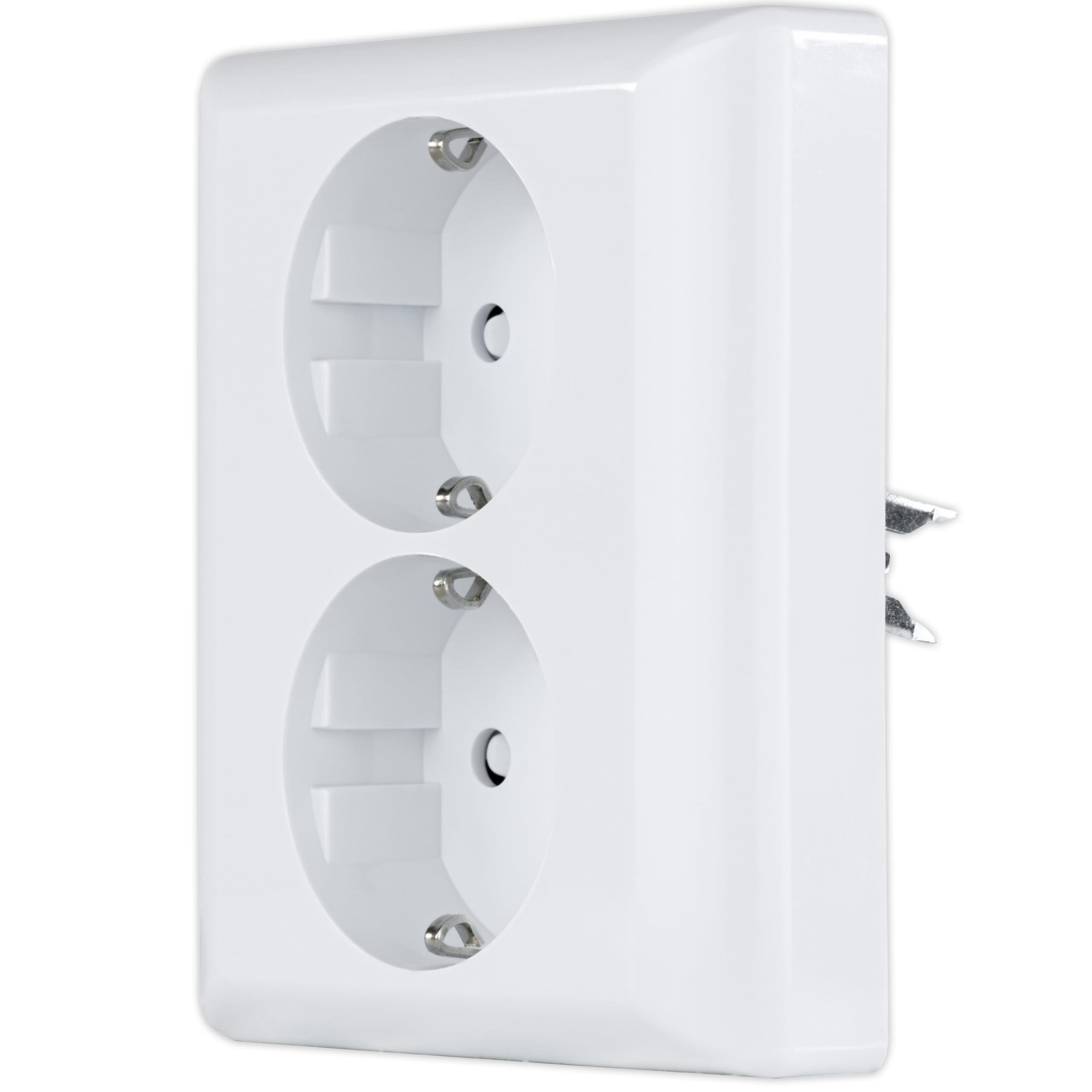 REV Quadro Socket with 2 USB Ports USB Max. 2.1 A, 5 VDC, 10.5 W, White