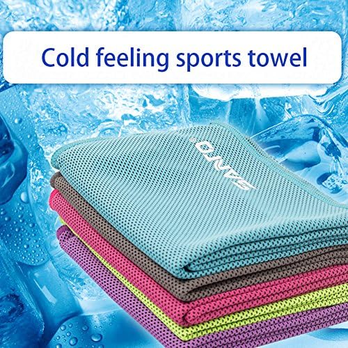 Cooling Gym Ice Towel Yuxule Super Absorbant Microfibres Sweat Towels for Yoga /Running /Cycling /Hiking/Golf 2PCS (Grey 2pcs)