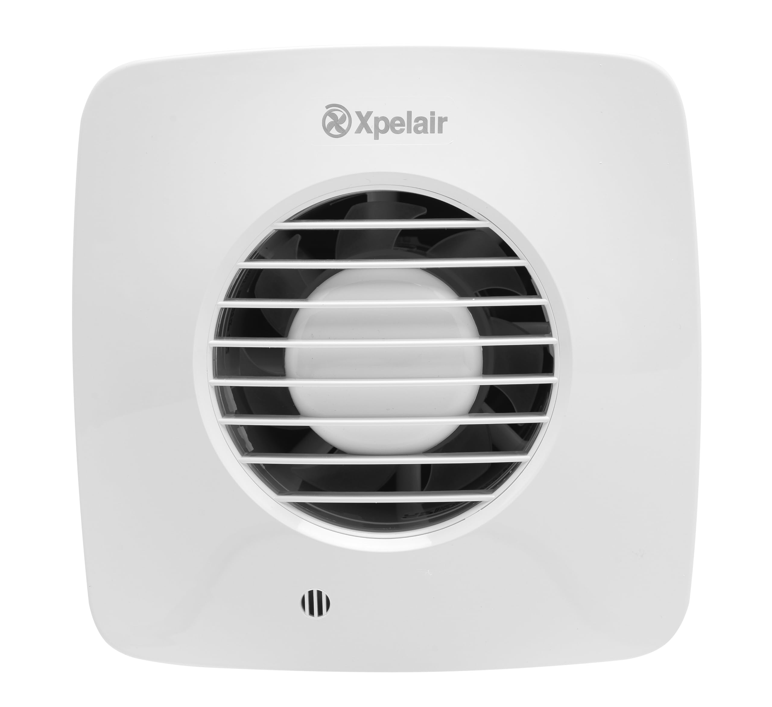 Xpelair DX100BTS Simply Silent Bathroom Extractor Fan with Timer, Adjustable Twin Speed, Ghost Air Movement Technology for Quiet Running, 100mm (4″), Square – Cool White