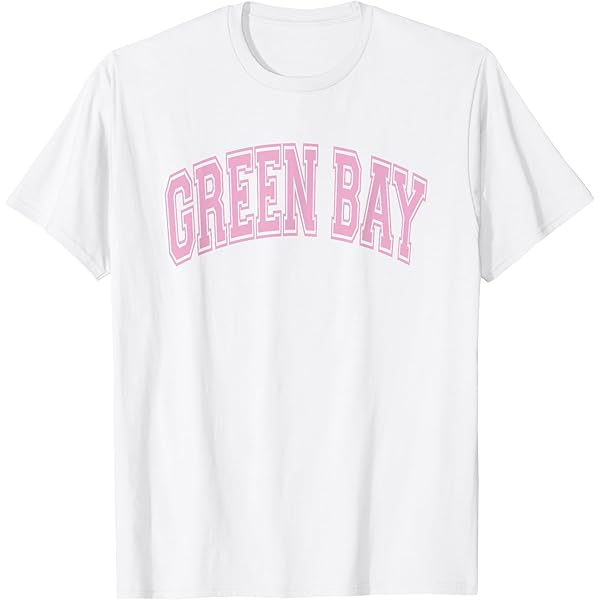 Amazon.com: Brooklyn Arched Style Text White with Pink Print T