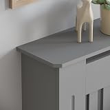 Vida Designs Chelsea Olive Grey Radiator Cover Small H82xW78xD19cm view 6