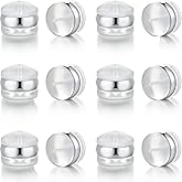 Silicone Earring Backs, 18K Gold Plated, Secure Locking for Heavy Earrings, Hypoallergenic Clear White