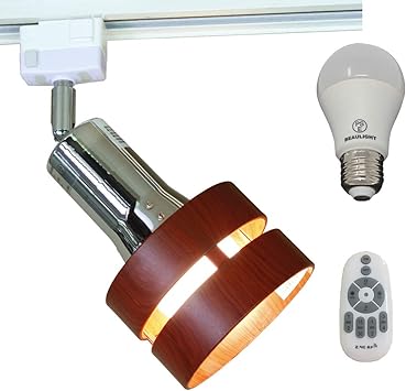 Amazon Beaulight Led天井照明 間接照明 スポット照明器具 調光調色led電球付き リモコン付き おしゃれ シーリング スポットライト 1灯スポットライト 2環abs木目調シェード 引掛けシーリング用 玄関 廊下 トイレ 階段 ダイニング 照明 ブラウン 2 4g Beaulight