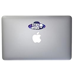 Dark Spark Decals Stay Weird Alien Head Spaceship