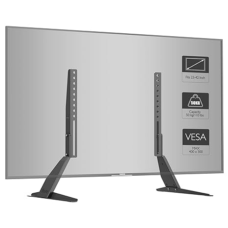 1home Adatto Per Schermi Tv Da 23 42 Pollici Supporto Per Pannelli Metallici Da 5 Mm Può Supportare In Sicurezza 50 Kg E Il Peso Massimo Vesa 400