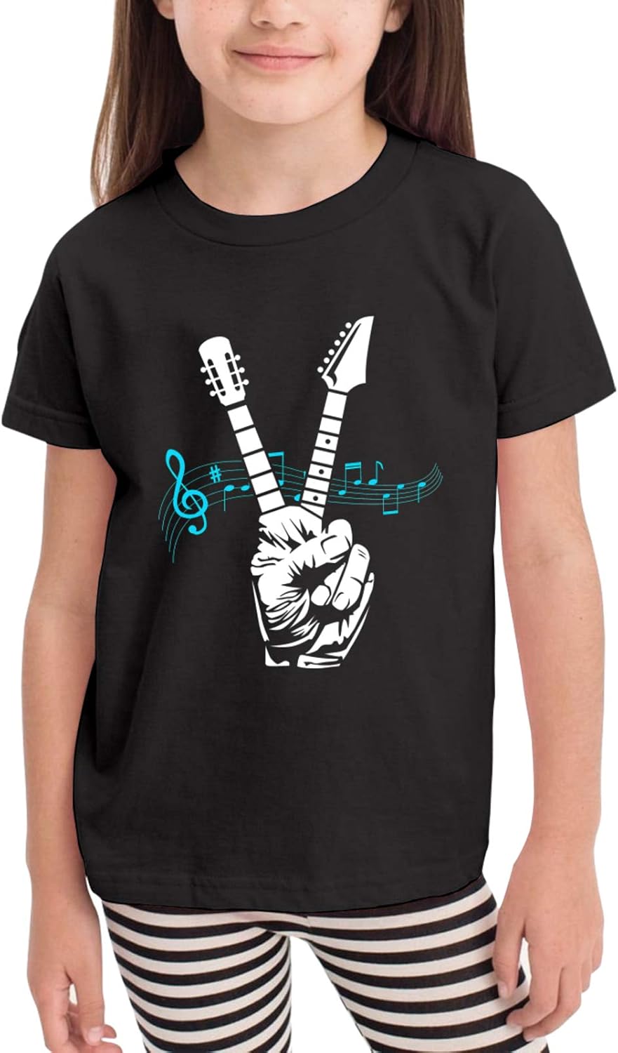 AUDNEDB Electric Guitar Toddler Baby Girl Boy Clothes T