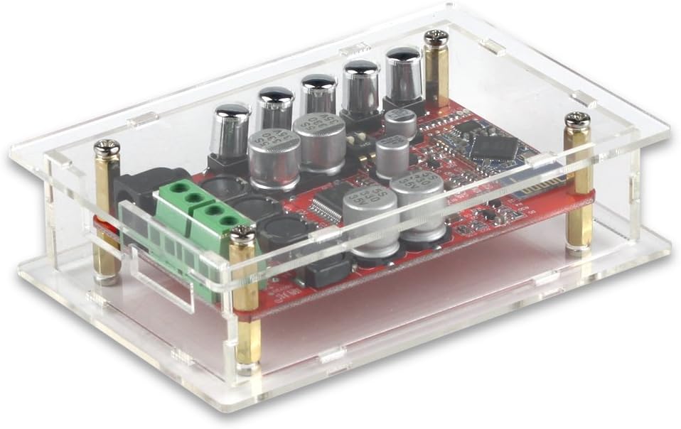 UCTRONICS TDA7492P Stereo Wireless Bluetooth 4.0 Amplifier Board Audio Receiver Digital Amplifier kit, 25W+25W Dual Output DC 8-25V Input Voltage