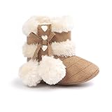 ESTAMICO Baby Girl Winter Fur Snow Boots Toddler