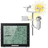Excelvan Professional Wireless Weather Station Internet Upload Plus UV and Light Index, PC Connect with Forecast Temperature Humidity