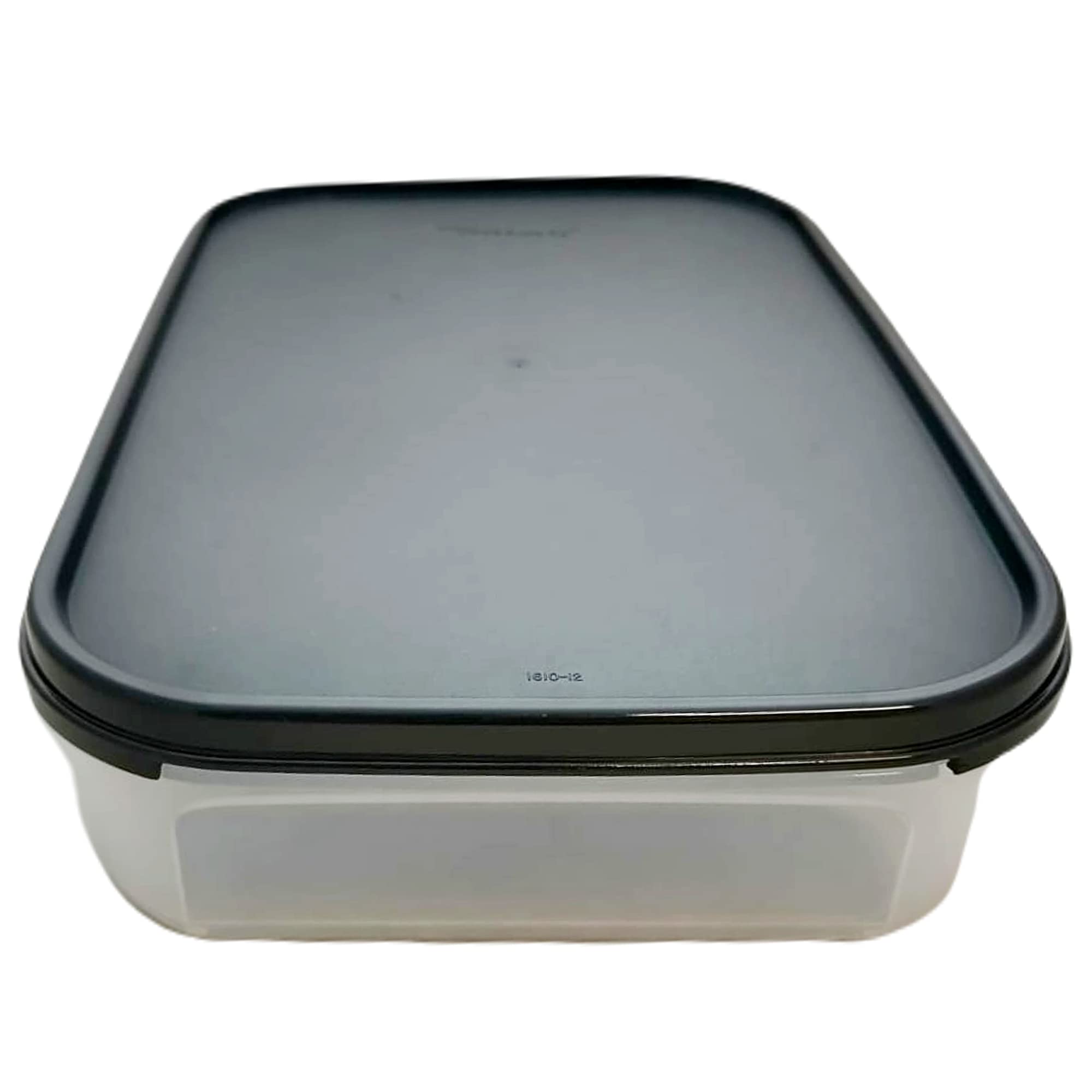 Tupperware Swiss 2.0 L Black Rectangular Compactus Container Storage Modular Container Fresh Loop Dry Storage Containers