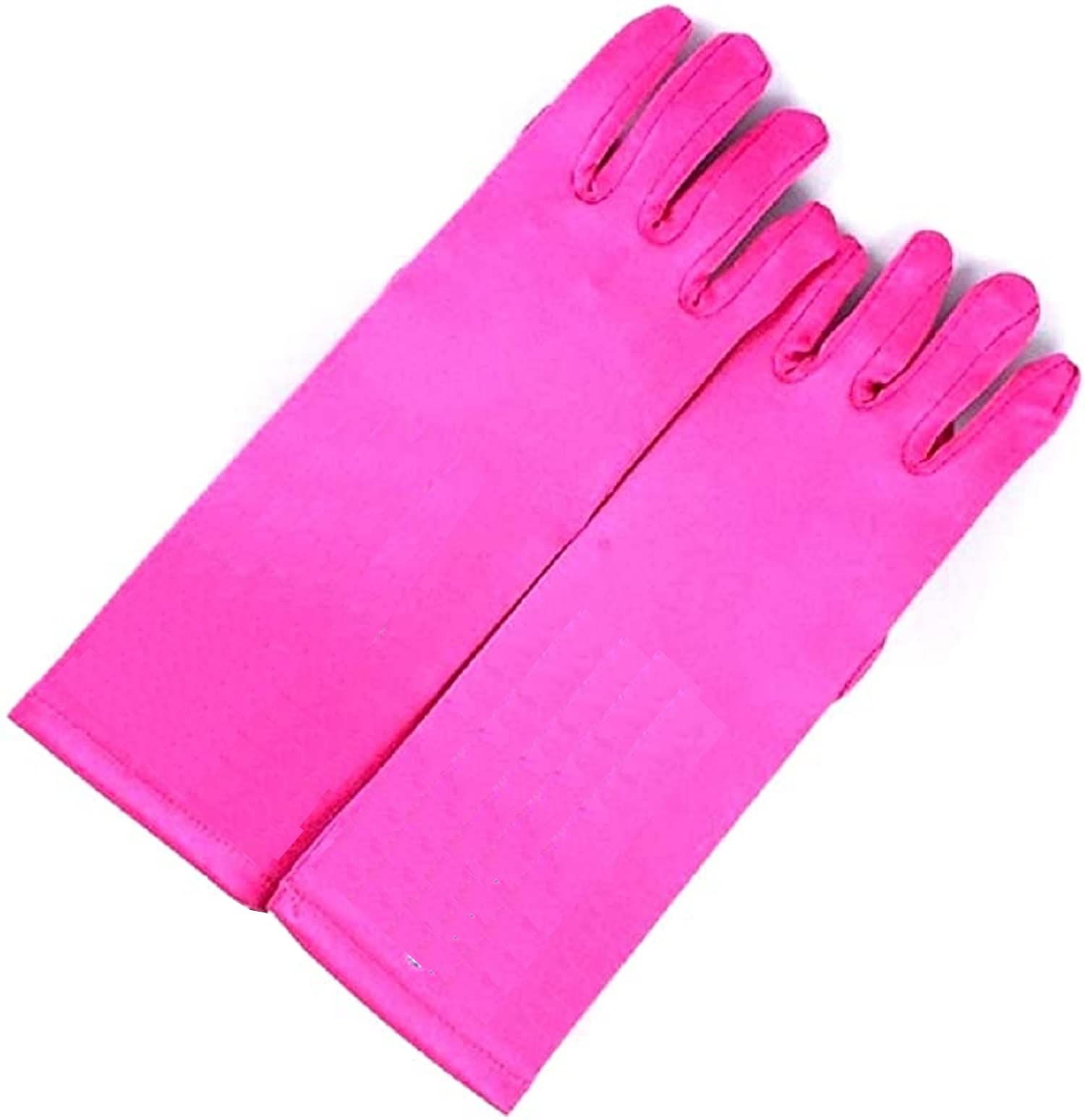 Lovelegis Women's Gloves Lady Lady Princess Fuchsia Colour Girls Cartoon Carnival Halloween Fancy Dress Costume Cute Elegant