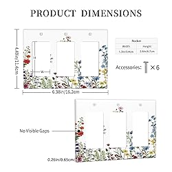 Decorative Light Switch Cover Plate Colorful