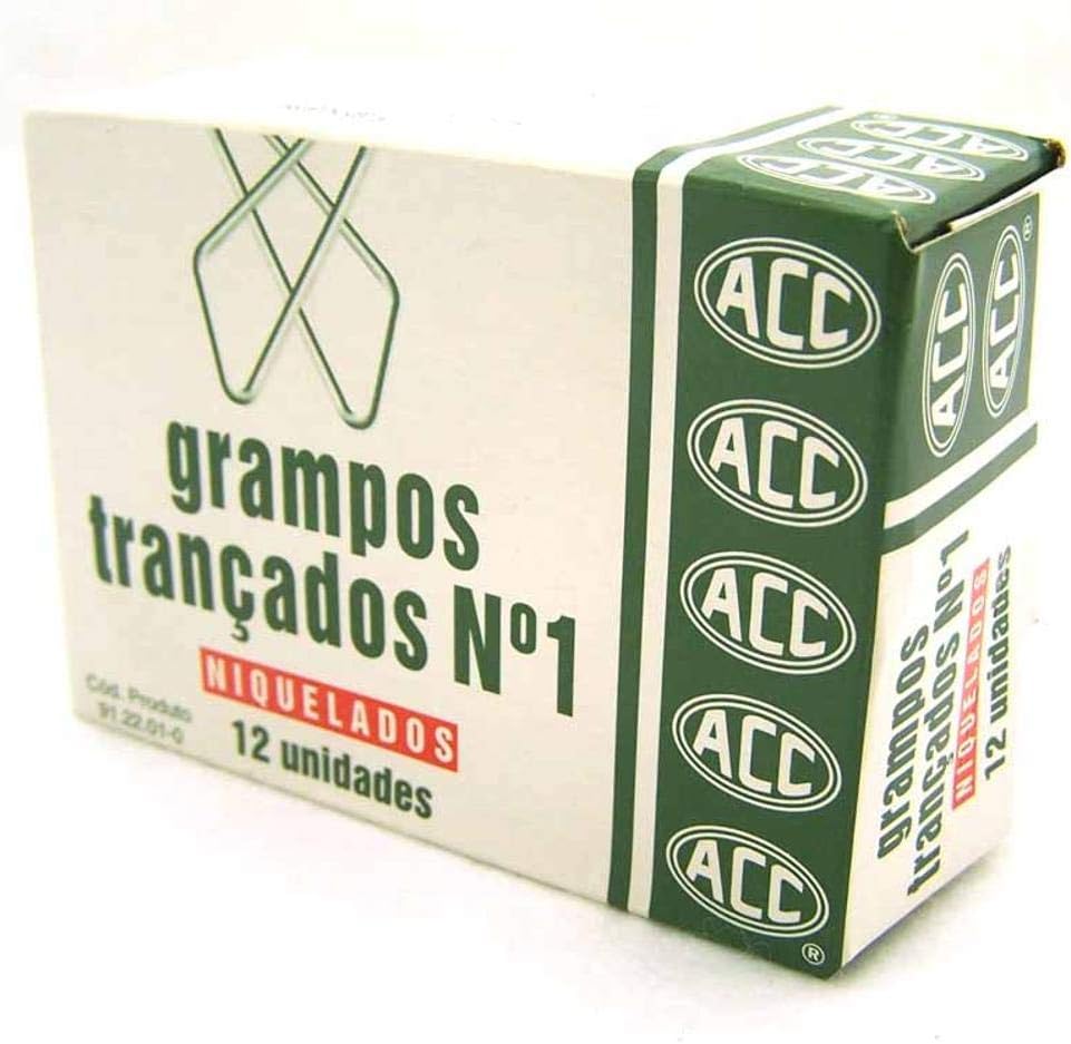 Grampo Acc Trancado Niquelado N¿1 Un (7896303600473)