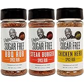G Hughes Spice Rub Variety - Sugar Free BBQ Seasoning, Barbecue Rub Gift Set, Meat Rubs for Grilling, BBQ Spices and Rubs Gift Set for Men, Dads, Fathers Day, Grilling Spices, Sugar Free - 3 Pack