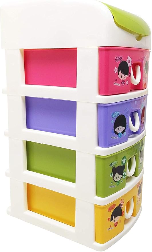 Prezzie Villa Multipurpose Modular 4 Drawer Chest Cabinet