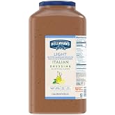 Hellmann's Light Italian Salad Dressing Jug, 1 Gallon (128 Fl Oz) | Ready to Use, Gluten Free, No High Fructose Corn Syrup, Colors from Natural Sources, for Marinades, Glazes &amp; Dips