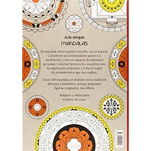 100 mandalas antiestrés para colorear / 100 antistress coloring mandalas (Arteterapia) (Spanish Edition)