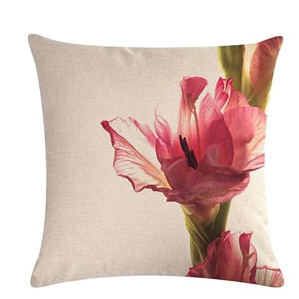 Amazon Com Guangqi Decorative Watercolor Floral Leaves Throw