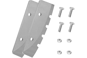 TJUNSENHARSH 28340 Replacement Eskimo Ice Auger Blades Compatible with Eskimo Auger Blades, 8 Inch Hand Ice Augers Blades w/Bolts Nuts - 2 Pack