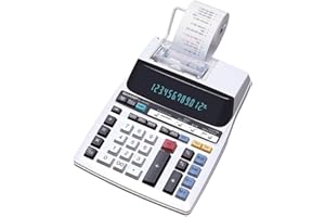 Sharp EL2201RII 12-Digit Printing Calculator with Microban Protection, 2.0 LPS 2-Color Printer, Large Fluorescent Display, Id