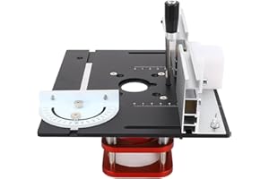 Router Lift System Woodworking Router Table Base with 51mm Lifting Range Aluminum Alloy Body 4 Mounting Holes Manual Lifting 