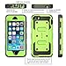 iPhone 5S Case, [Heave Duty] i-Blason Armorbox Slim Hybrid Dual Layer Case with Front Cover and Built-in Screen Protector/Impact Resistant Bumpers Cover with Holster for Apple iPhone 5/5S (green)