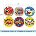 Superhero Party Supplies Favors, 24PC Superhero Party Bags For Superhero Theme Birthday Party Decorations with 24 Superhero Stickers