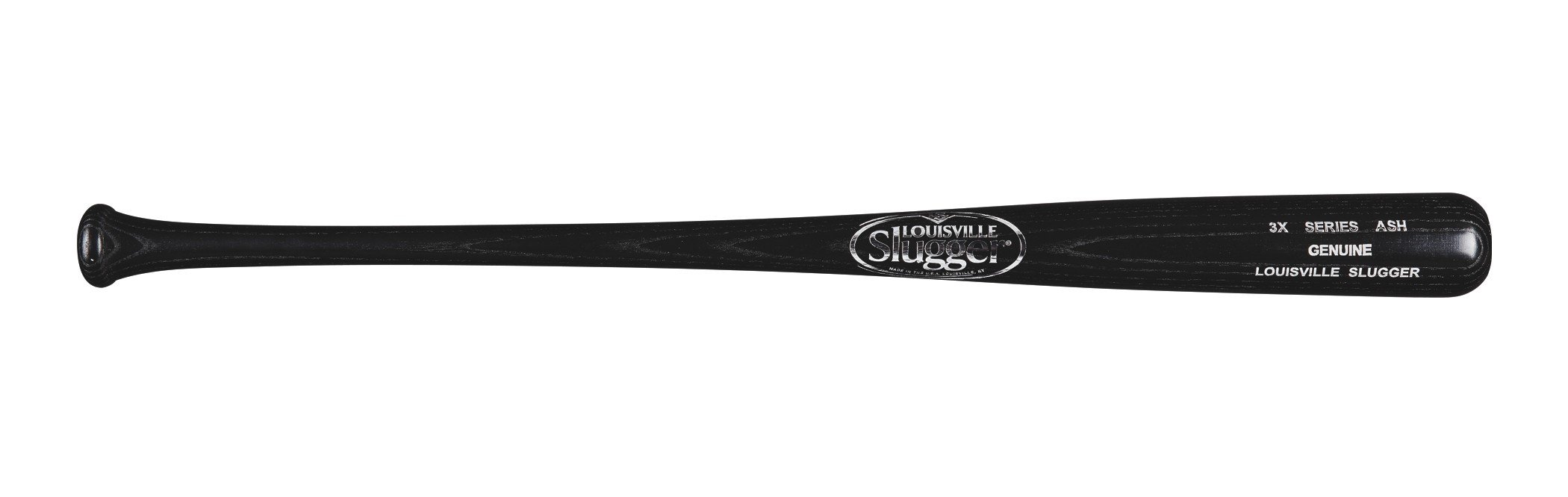 Louisville Slugger S3X Genuine Series Wood Baseball Bat, Black, 33 inch/30 oz
