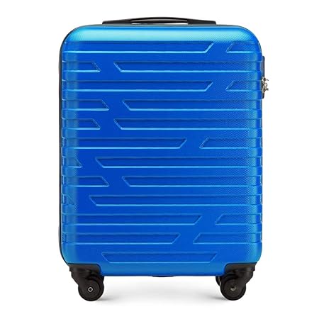Stabiler Koffer-Trolley Handgepäck von WITTCHEN ABS 54 x 39 x 23 cm 2.8 kg 38 L Blau Bordgepäck Bordcase 56-3A-391-90