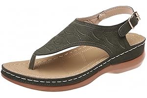 JWSVBF Oorthopedic Sandals for Women with Arch Support Plantar Fasciitis, Summer Sandals for Women 2023 Platform, Comfortable Walking Sandals for Women Wedge, Fashion Ladies Travel Beach Pool Sandal