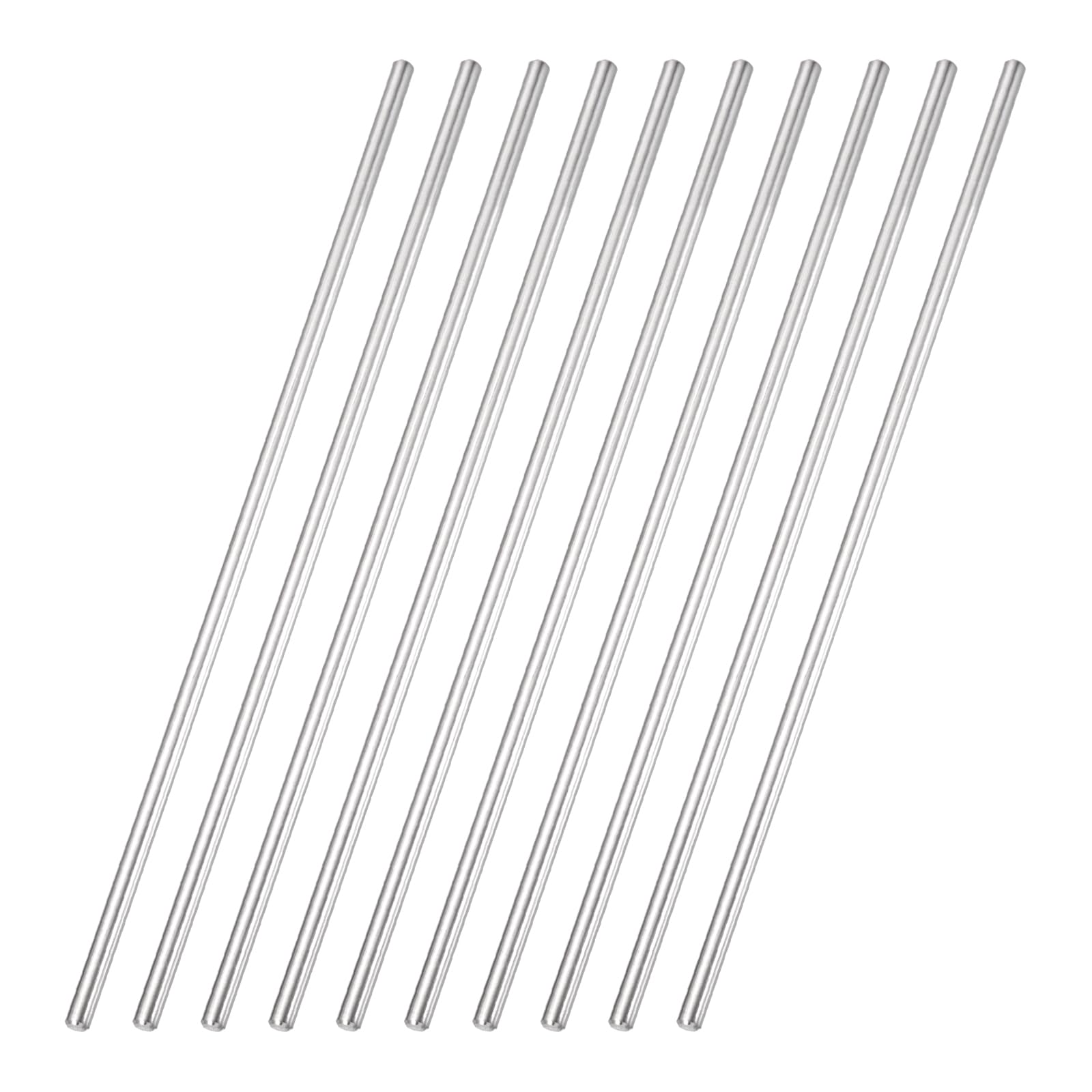 sourcing map 10 Pack RC Wheel Axle Pin, 4x100mm Steel Hex Wheel Hub Nut Pin Replacement for DIY RC Car Truck Boat Helicopter Model Part, Silver