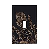ShinyLuck Boho Line Flowers 1 Gang Light Switch