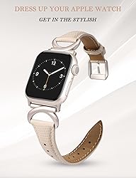 Minyee Leather Bands Compatible with Apple Watch