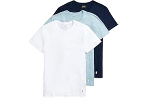 POLO RALPH LAUREN Men's Classic Fit Undershirt W/Wicking 3-Pack Crews