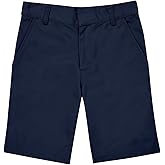Classroom Uniforms Men's Flat Front Short with 4 Pockets & Zip Fly Front Closure