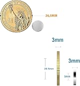 WATELL Neodymium Magnets 40 Pcs 6x3mm Silver for Office & Home view 3