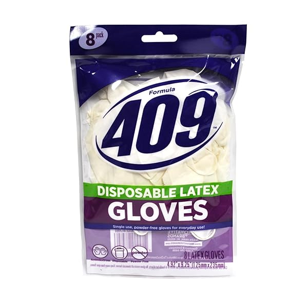 INNOVATIVE BRANDS 409 DISPOSABLE LATEX GLOVES