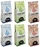 Crio Bru Brewed Cocoa 100% Roasted and Ground Cocoa Beans Variety Pack of 6
