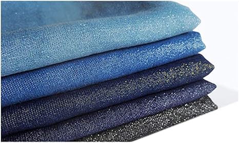 Amazon Co Jp 洗浄デニム生地フィリグリー薄いバービー人形服生地diy手作りズボン生地 160 Cm X 50 Cm Color Light Blue ホーム キッチン