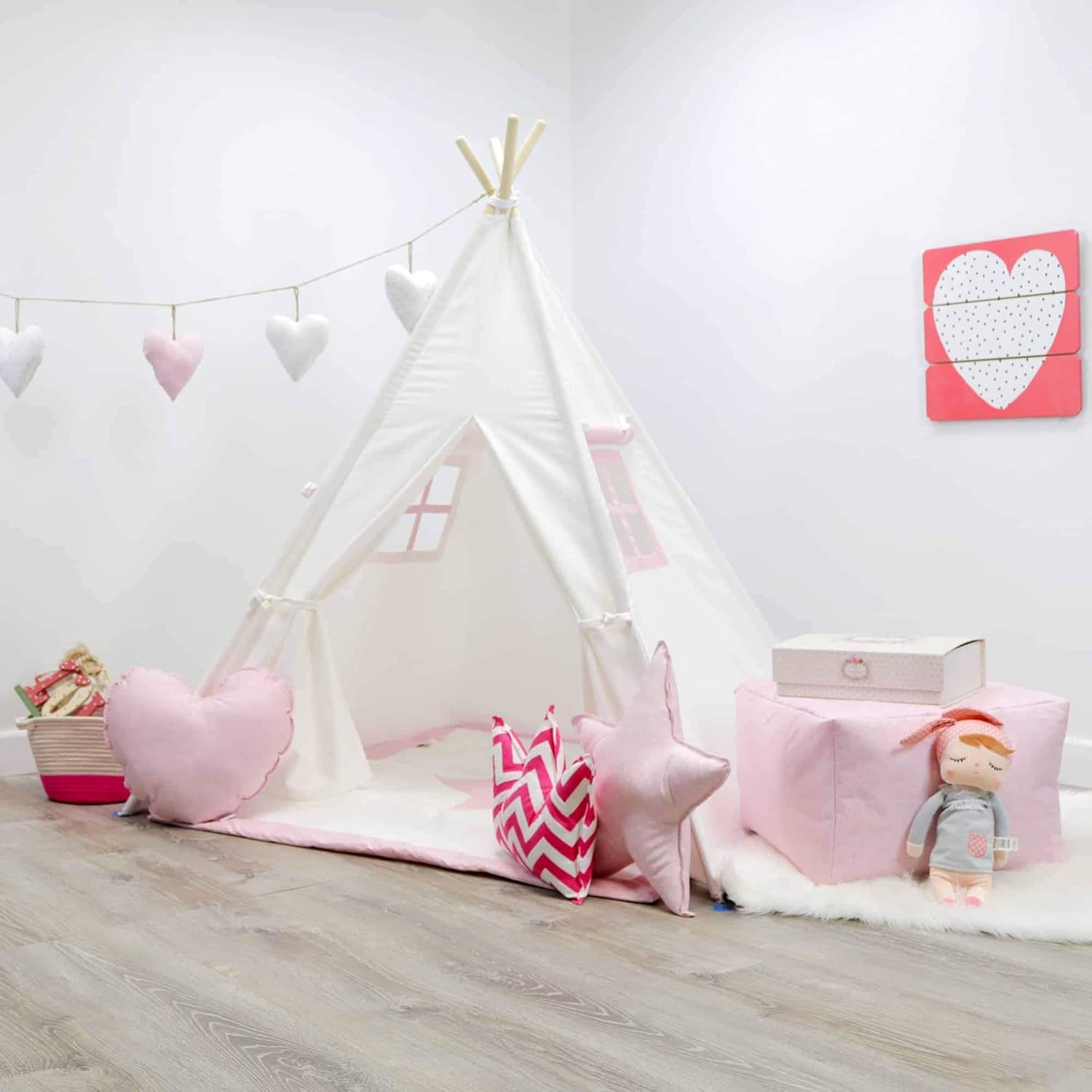 pink kids teepee