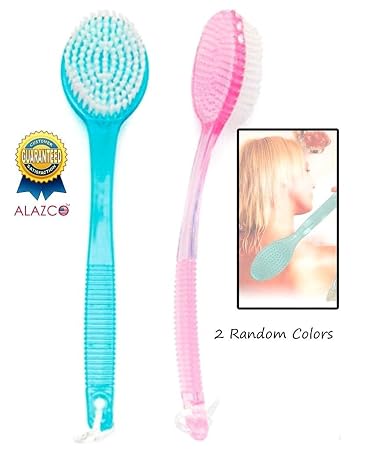 Buy 2 Random Colors Alazco Bath Brush Back Scrub Scrubber Shower