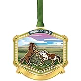 Beacon Design Wild Horses Namedrop Ornament, 2.63-Inch, Multicolor