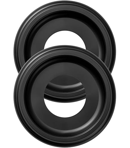 ELFCAB 2 PCS Vintage Carved Flower PU Ceiling Medallion For Light Fixtures And Ceiling Fans 10-1 - View #5