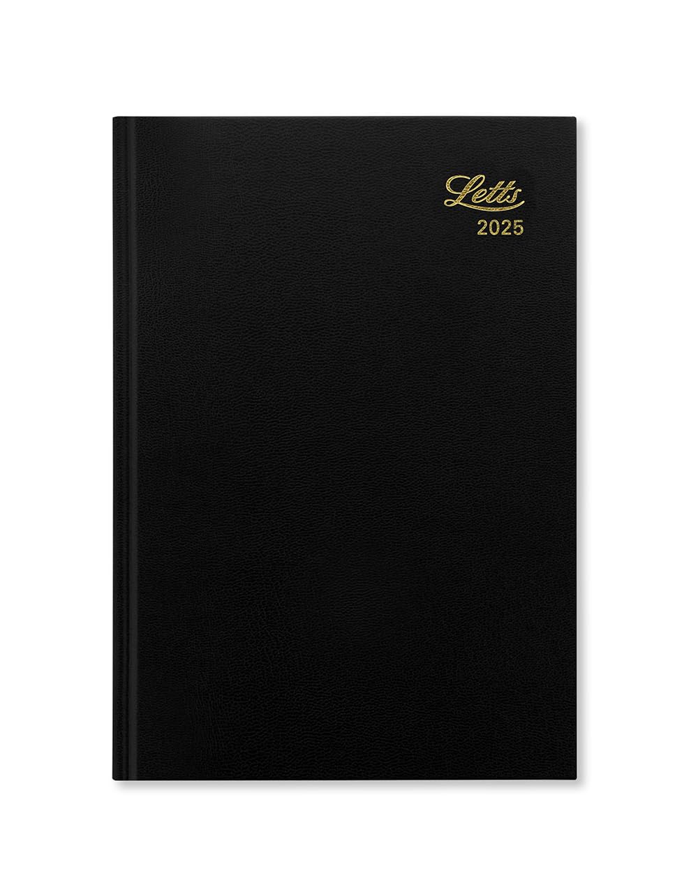 Letts of London Standard A5 week to view 2025 diary - black