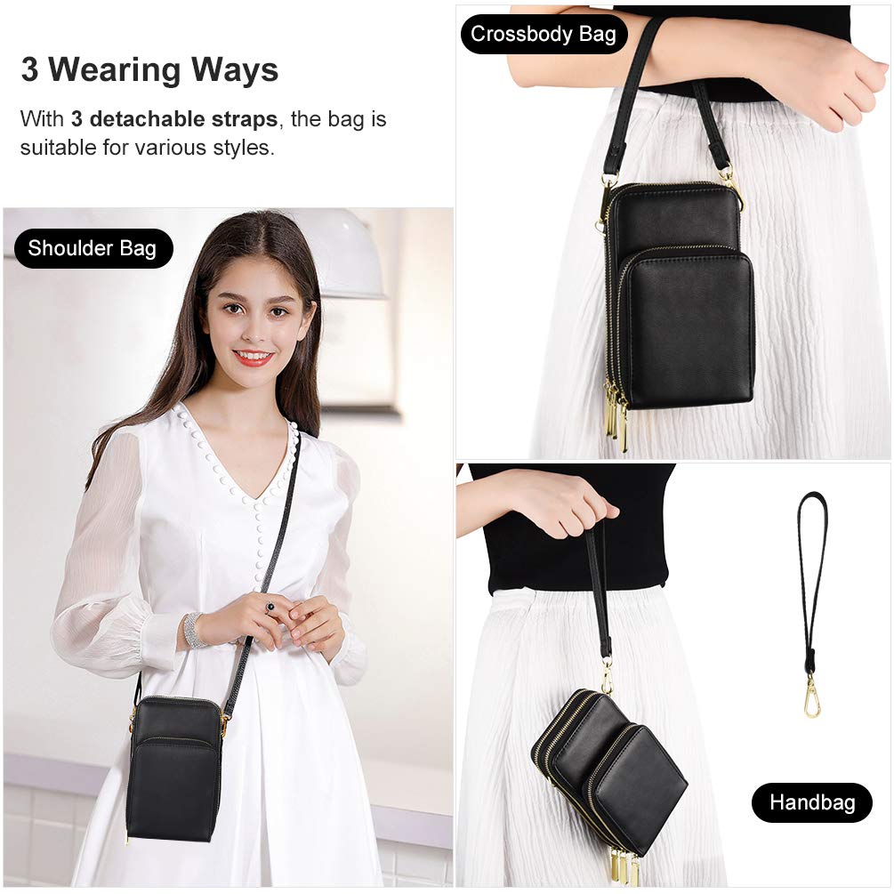 VBIGER Small Crossbody Bag Cell Phone Purse for women,Shoulder Bag with Credit Card Slots