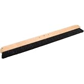 MARSHALLTOWN Wood Backed Concrete Broom, 36 Inch, Assembled in the USA | Horsehair-Bristle Head in a Lacquered Hardwood Block, Gives a Non-Slip Finish on Concrete Slabs, 6598